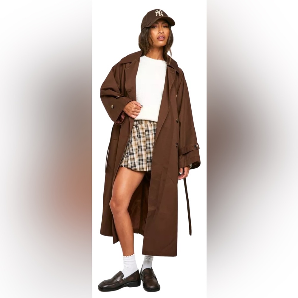 NWT Boohoo Trench Coat 4 / S